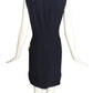 CHEAP & CHIC MOSCHINO- 1990s Navy Crepe Shift Dress, Size 6