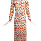 BEENE BAZAAR- 1970s Floral Cotton Maxi Dress, Size 6