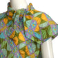 1960s Quilted Print Hostess Dress, Size 8