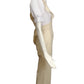 1970s Ivory & White Knit Jumpsuit, Size 6