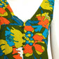 1970s Multi Color Maxi Dress, Size 4