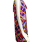GINO CHARLES- 1960s Geo Print Silk Dress, Size 4