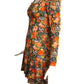 1960s Floral Print L/S Knit Dress, Size 6