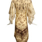 1970s Printed Batiste Smocked Dress, Size 8