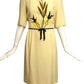 1960s Ivory Embroidered Dress, Size 6