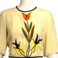 1960s Ivory Embroidered Dress, Size 6
