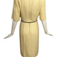 1960s Ivory Embroidered Dress, Size 6