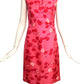 1960s Pink Cherry Print Dress, Size 6