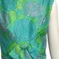 1950s Floral Print Silk Dress, Size 4