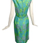 1950s Floral Print Silk Dress, Size 4