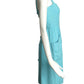 NINA RICCI- AS IS 1970s Aqua Linen Dress, Size 4