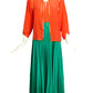 OSCAR DE LA RENTA- 1970s Pleated Gown& Jacket, Size 8