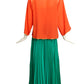 OSCAR DE LA RENTA- 1970s Pleated Gown& Jacket, Size 8