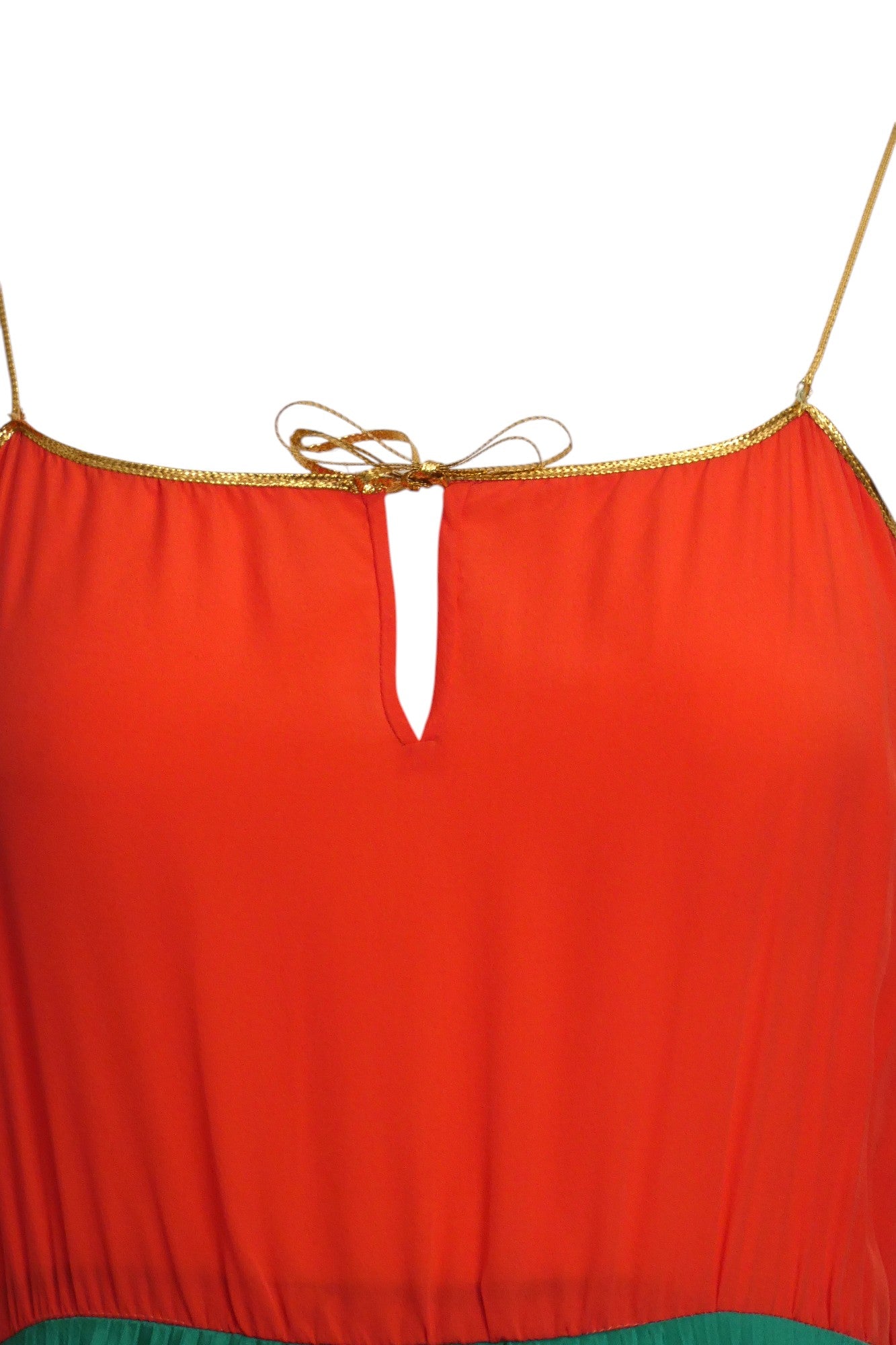 OSCAR DE LA RENTA- 1970s Pleated Gown& Jacket, Size 8