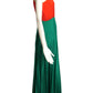 OSCAR DE LA RENTA- 1970s Pleated Gown& Jacket, Size 8