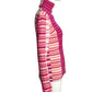 CHANEL- 2019 Multi Color Striped Turtle Neck Sweater, Size 6