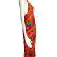 1970s Multi Color Floral Halter Dress, Size 10