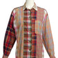 TODD OLDHAM- 1990s Cotton Plaid Blouse, Size 10P