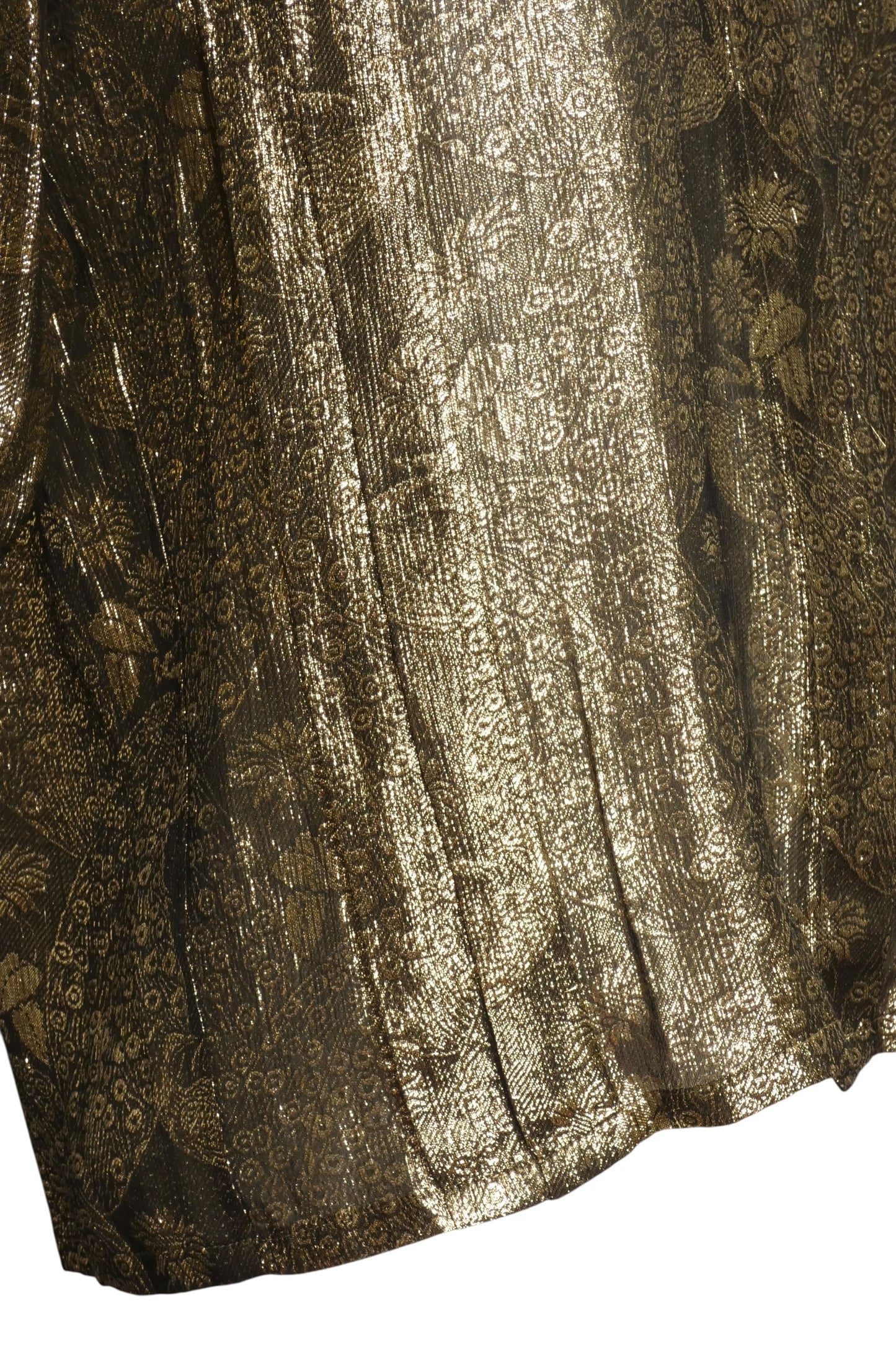 LOUIS FERAUD- 1980s Metallic Lame Blouse, Size 8