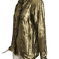 LOUIS FERAUD- 1980s Metallic Lame Blouse, Size 8