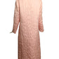 1980s Pink Quilted Satin Robe, Size 8