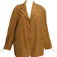 ROMEO GIGLI- 1980s Brown Moire Cotton Blazer, Size 10