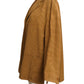 ROMEO GIGLI- 1980s Brown Moire Cotton Blazer, Size 10