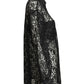 DIANE VON FURSTENBERG- 1970s Black Lace Blouse, Size 10