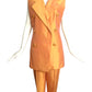 MAX MARA- 1990s Peach Silk Jumpsuit Ensemble, Size 8