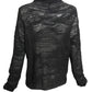 CHANEL- Black Wool Turtle Neck Sweater, Size 14
