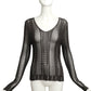 CHRISTIAN DIOR- 2001 Brown Open Weave Sweater, Size 8