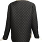 CHANEL- 2018 Black Coco Neige Quilted Coat, Size 14