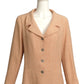 CHANEL- 2000 Pink Chevron Wool Blazer, Size 14