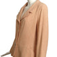 CHANEL- 2000 Pink Chevron Wool Blazer, Size 14