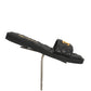 CHANEL- Black Quilted Leather "CC" Slides, Size 38.5