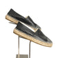 CHANEL- Gray & Black Cap Toe Espadrilles, Size 39