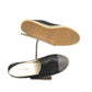 CHANEL- Gray & Black Cap Toe Espadrilles, Size 39