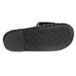 CHANEL- Black Rope & Chain "CC" Slides, Size 36