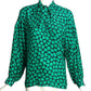 PIERRE CARDIN PRESTIGE- 1986 Printed Silk Blouse, Size 6