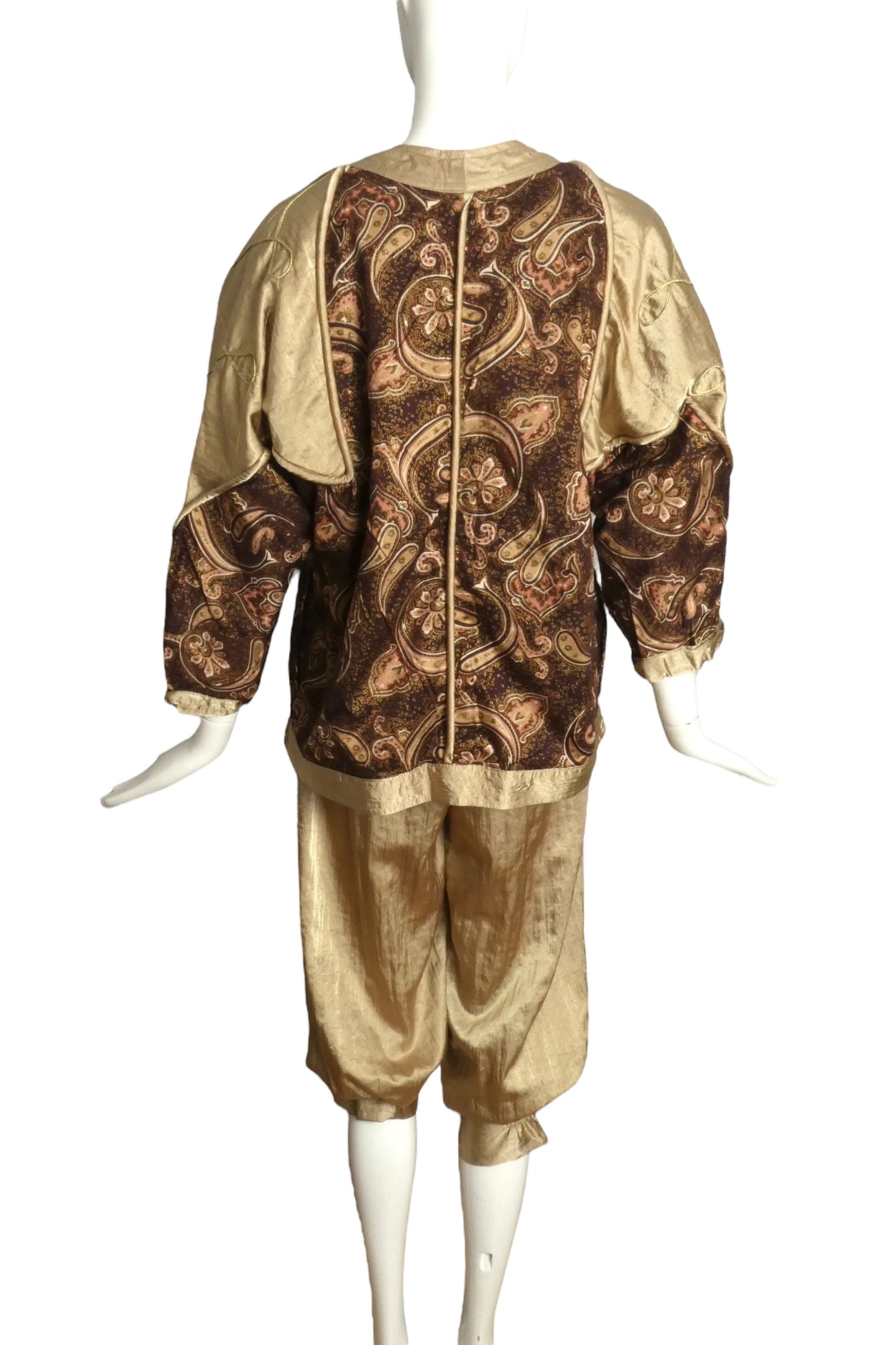 PIERRE CARDIN- 1970s 3pc Embellished Satin Ensemble, Size 6