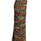 PIERRE CARDIN HAUTE COUTURE- 1970s  Metallic Ribbon & Knit Maxi Skirt, Size 6
