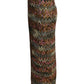 PIERRE CARDIN HAUTE COUTURE- 1970s  Metallic Ribbon & Knit Maxi Skirt, Size 6