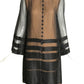 DONALD BROOKS- 1960s Polka Dot Chiffon Dress, Size 6