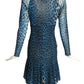 FUZZI- Animal Print Mesh BodyCon Dress, Size Small