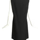 PIERRE CARDIN HAUTE COUTURE- Black Rayon Knit  A-Line Dress, Size 8