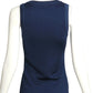 PIERRE CARDIN- 1970s Blue Knit Tank Top, Size 4