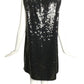 PIERRE CARDIN HAUTE COUTURE- Black Sequin A-Line Dress, Size 8