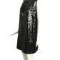 PIERRE CARDIN HAUTE COUTURE- Black Sequin A-Line Dress, Size 8