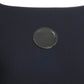 PIERRE CARDIN HAUTE COUTURE- Navy Crepe & Vinyl A-Line Dress, Size 10