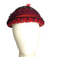SALLY VICTOR-1940s Multi Color Wool Knit Yarn Hat